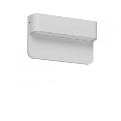 ALBEDO WL 3W 24V Nástěnné venkovní svítidlo, těleso hliník, povrch bílá mat, dif plast opál, LED 3W, 193lm-200lm, přepín CCT teplá 2700K-3000K, vyzař úhel 77°, Ra80, 24V, IP65, tř.3, rozměry 120x70x26mm, svítí dolů.