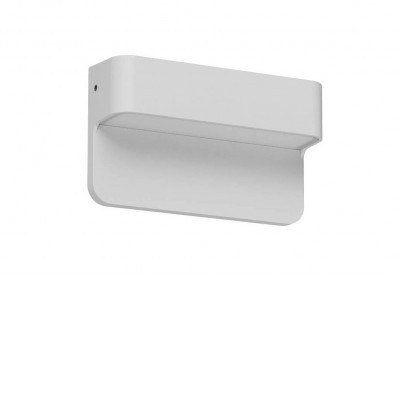 ALBEDO WL 3W 230V Nástěnné venkovní svítidlo, těleso hliník, povrch bílá mat, dif plast opál, LED 3W, 181lm-187lm, přepín CCT teplá 2700K-3000K, vyzař úhel 80°, Ra80, 230V, IP65, tř.3, rozměry 120x70x33mm, svítí dolů.