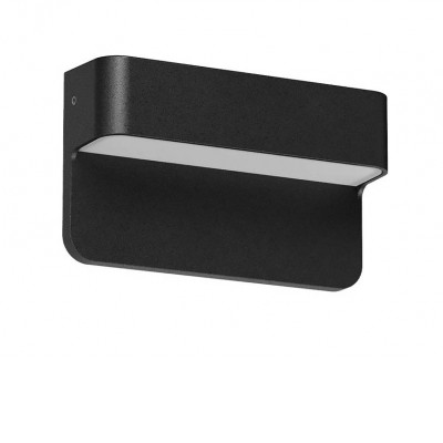 ALBEDO WL 3W 230V Nástěnné venkovní svítidlo, těleso hliník, povrch černá mat, dif plast opál, LED 3W, 181lm-187lm, přepín CCT teplá 2700K-3000K, vyzař úhel 80°, Ra80, 230V, IP65, tř.3, rozměry 120x70x33mm, svítí dolů.