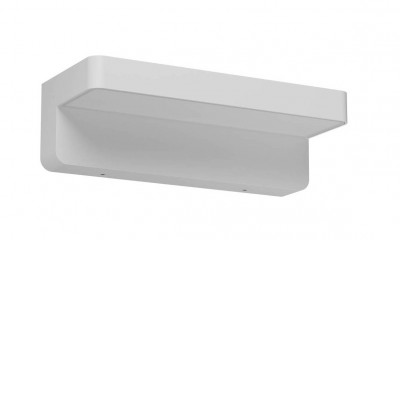 ALBEDO WL 15W CCT Nástěnné venkovní svítidlo, těleso hliník, povrch bílá mat, dif plast opál, LED 15W, 1048lm-1081lm, přepín CCT teplá 2700K-3000K, vyzař úhel 112°, Ra80, 24V, IP65, tř.1, 230x70x95mm, svítí dolů.
