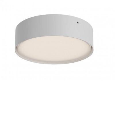 DULO PL R 21W CCT DALI Stropní venkovní svítidlo, hliník, bílá mat, dif plast opál, LED 21W, 1798lm-1890lm, přepín CCT teplá 2700K-3000K, stmív. DALI, vyzař úhel 114°, Ra80, 230V, IP65, tř.1, rozměry d=220mm, h=60mm.