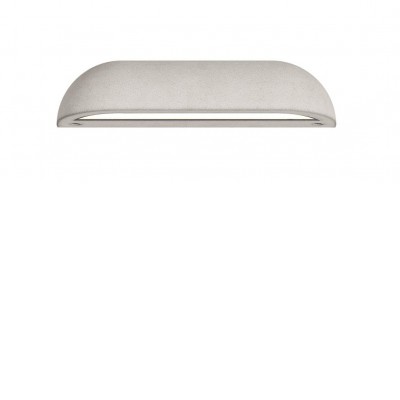 OKRAS WL 8,7W IP65 Nástěnné venkovní svítidlo, těleso beton, povrch slonová kost, dif sklo opál, LED 8,7W, 686lm, teplá 3000K, Ra90, 230V, IP65, tř.1, rozměry 280x65x76mm, svítí dolů.