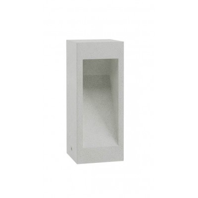 APOHEL FL 10W IP65 Sloupkové venkovní svítidlo, těleso beton, povrch slonová kost, krycí sklo čiré, LED 10W, 1404lm, teplá 3000K, Ra80, 230V, IP65, tř.1, rozměry 120x120mm, h=300mm, svítí dolů.