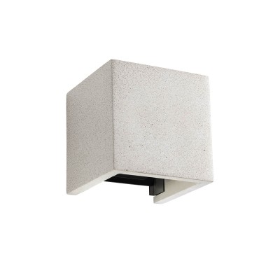PERIHEL WL 2x6W IP54 Nástěnné venkovní svítidlo, těleso beton, povrch slonová kost, LED 2x6W, 760lm, teplá 2700K, vyzař. úhel 0°/90°, Ra80, 230V, IP54, tř.1, rozměry 120x120x112mm, svítí nahoru/dolů.