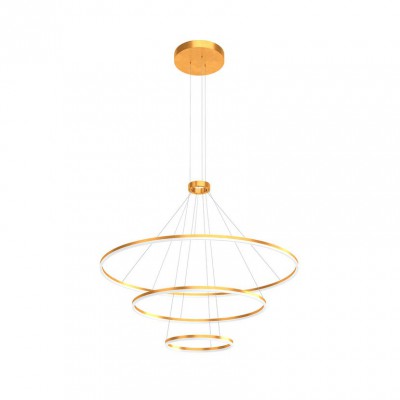 CIRCULUM M 186W TRIAC Závěsné svítidlo, prstenec, těleso kov, povrch bronz, dif plast opál, LED 186W, neutrální 4000K, 14801lm, Ra80, stmív. TRIAC, 230V, IP20, rozměry d=1500mm, vč.záv.kabelu l=2000mm, lze zkrátit.