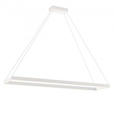 CLYPE RC HL 50W Závěsné svítidlo, těleso kov, povrch bílá mat, LED 50W, neutrální 4000K, 3400lm, stmív. STEP, Ra80, 230V, IP20, tř.1, rozměry 300x1200mm, vč závěs lanka l=2000mm, lze zkrátit.