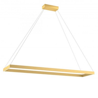 CLYPE RC HL 50W Závěsné svítidlo, těleso kov, povrch zlatá mat, LED 50W, neutrální 4000K, 3400lm, stmív. STEP, Ra80, 230V, IP20, tř.1, rozměry 300x1200mm, vč závěs lanka l=2000mm, lze zkrátit.