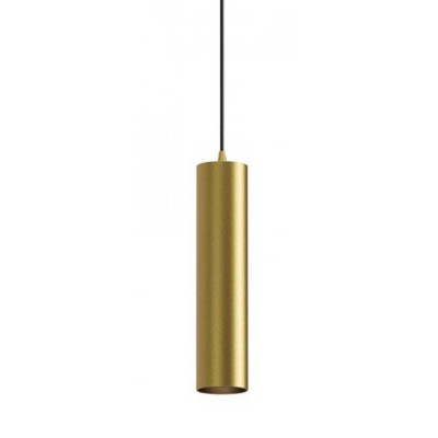 MUSCA HL 1x7W, GU10 Závěsné svítidlo, těleso kov, povrch zlatá mat, pro žárovku 1x7W, GU10, 230V, IP20, tř.1, rozměry d=68mm, h=300mm, vč. závěs kabelu l=1200mm, lze zkrátit.