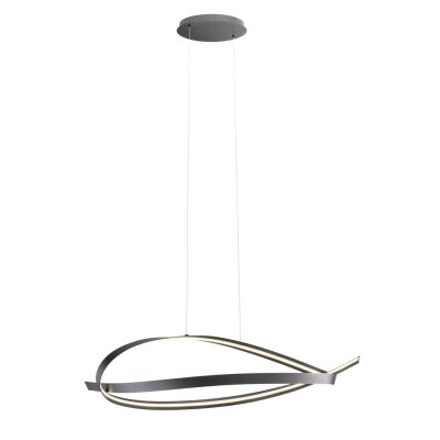 BRUGE HL 38W STEP Závěsné svítidlo, základna hliník, povrch bílá/zlatá mat/černá, dif plast opál, LED 38W, 2660lm, teplá 3000K, stmív. STEP, 230V, IP20, tř.2, rozměry 1070x450x250mm, vč. závěs. lanka l=1250mm, lze zkrátit.