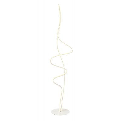 BRUGE FL 26W TRIAC Stojací lampa, základna hliník, povrch bílá, dif plast opál, LED 26W, 2520lm, teplá 3000K, stmív. TRIAC, Ra80, 230V, IP20, tř.2, rozměry d=330mm, h=1600mm, vč. vypínač na kabelu.