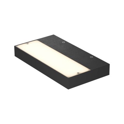 ALTENAS WL 24W Nástěnné svítidlo, těleso hliník, povrch černá, difuzor plast opál, LED 24W, 1737lm,  teplá 3000K, 230V, IP20, tř.1, rozměry 240x32x130mm, svítí nahoru nebo dolů