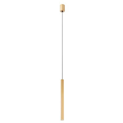 STRATU HL 8W Závěsné bodové svítidlo, základna hliník, povrch zlatá mat, LED 8W, 403lm, teplá 2700K, Ra90, 230V, IP20, rozměry d=26mm, h=750mm, vč. závěs. kabelu l=1500mm, lze zkrátit.