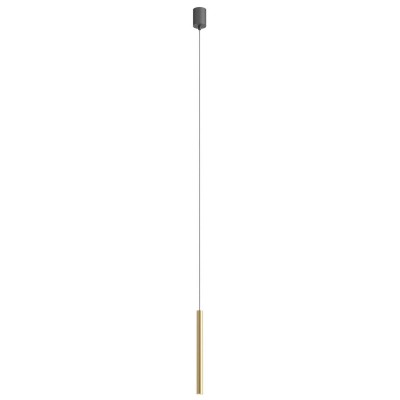 POLU HL 6,2W Závěsné bodové svítidlo, základna hliník, povrch zlatá mat, LED 6,2W, teplá 3000K, 495lm, 230V, IP20, d=25mm, h=350mm, vč. závěs. kabelu l=1500mm, lze zkrátit.