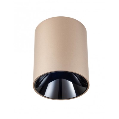 HUCHTE PL 15,5W TRIAC Stropní bodové svítidlo, základna hliník, povrch stříbrno-kávová, LED 15,5W, teplá 2700K, 986lm, stmív. TRIAC, 230V, IP20, tř.1, rozměry d=90mm, h=110mm.