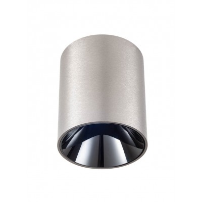 HUCHTE PL 15,5W TRIAC Stropní bodové svítidlo, základna hliník, povrch kouřový nikl, LED 15,5W, teplá 3000K, 1160lm, stmív. TRIAC, 230V, IP20, tř.1, rozměry d=90mm, h=110mm.