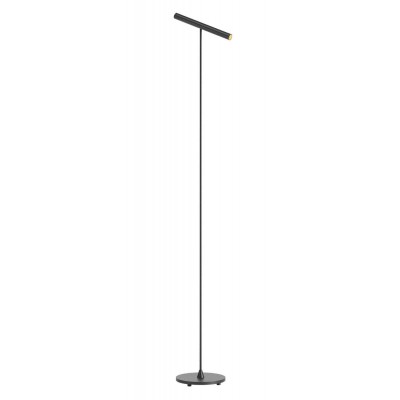 VELO FL 8,3W DIM Stojací bodová lampa, nast. směr svícení, těleso hliník, povrch černá/kouřový nikl/stříbrno-kávová, LED 8,3W, teplá 2700K/ 358lm, 3000K/389lm, stmív., Ra90, 230V, IP20, tř.2, rozměry d=200mm, h=1450mm.