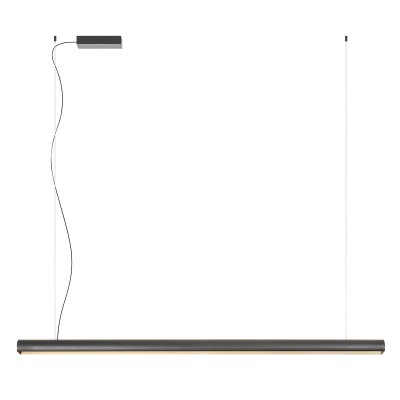 ROVERE HL 35W CCT TRIAC Závěsné svítidlo, hliník, černý, LED 35W, 3368lm, přepín CCT teplota teplá 3000K/ neutrální 4000K, stmív. TRIAC, Ra90, 230V, IP20, tř.1, rozměry d=68mm, l=1500mm, vč závěs lanka l=2082mm, lze zkr.