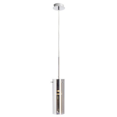 ZENA I 1x60W E27 Závěsné svítidlo, základna kov, povrch chrom lesk, difuzor sklo chomované, průsvitné, pro žárovku 1x60W, E27, 230V, IP20, sklo 90mm, h=230mm, záv kab l=1000mm, lze zkr