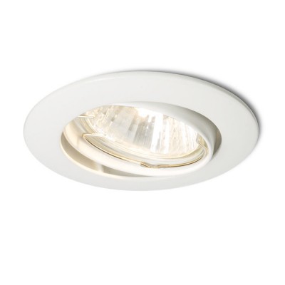 TERPO R 1x50W GU10 Stropní, podhledové, bodové, svítidlo, výklopné +-30°, těleso hliník, povrch bílá mat, pro žárovku 1x50W, GU10 ES50, 230V, IP20, tř.1, d=82mm