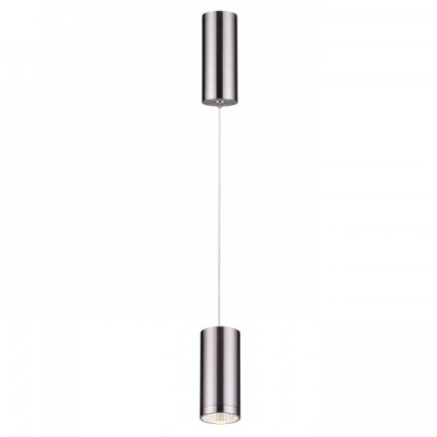 UTILO PENDANT Závěsné bodové svítidlo, základna kov, těleso kov, povrch nikl mat, LED 1x5W, teplá 3000K, 472lm, Ra80, 230V, IP20, tř.2. rozměry d=53mm h=117mm, včetně závěsu l=1405mm, lze zkrátit