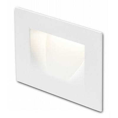 BERMUN IN WALL LED 1X3W Vestavné venkovní svítidlo do stěny, těleso kov, povrch dle typu lak bílá, antracit, difuzor plast mat, LED 1x3W, teplá 3000K, 76lm, Ra80, 230V, IP54, tř.1. rozměry 107x70x2mm, svítí dolů