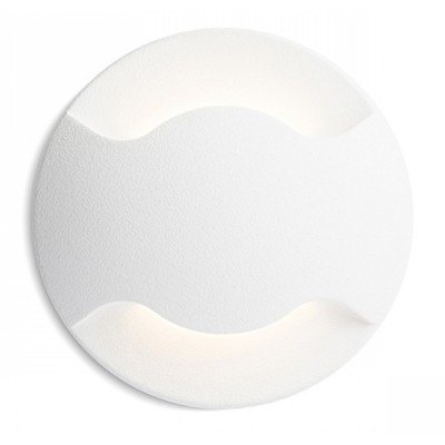 WARNMA II LED 1X1W Vestavné venkovní svítidlo do stěny, dva průzory, těleso kov, povrch lak bílá/černá/hliník mat, difuzor plast mat, LED 1x1W, teplá 3000K, 130lm, Ra80, 230V, IP54, tř.2. rozměry d=50mm h=91mm, svítí nahoru/dolů