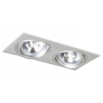 ORINEN 2x50W G53 Stropní, podhledové svítidlo, nastavitelný směr svícení, základna kov, povrch chrom mat, pro žárovku 2x50W, G53, 12V, IP20, tř.3. rozměry 340x170x130mm