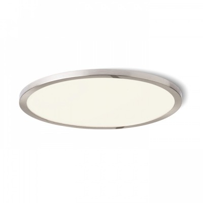 GREHAM IN Stropní, podhledové svítidlo, základna kov, rámeček nikl mat, difuzor plast opál, LED 1x22W, teplá 3000K, 2160lm, Ra80, 230V, IP20, tř.2. rozměry d=225mm h=9mm