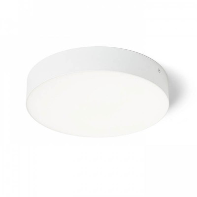 CORIANA R LED 30W VÝPRODEJ Stropní, přisazené svítidlo, těleso kov, povrch bílá, difuzor plast opál, LED 30W, 2400lm, teplá 3000K, Ra80, 230V, IP20, rozměry d=300mm, h=55mm