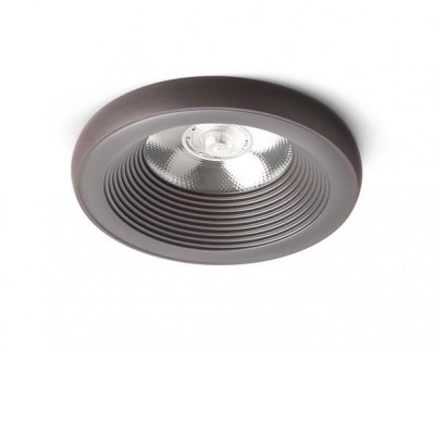 DIEZ Stropní, podhledové komínkové svítidlo, těleso kov, povrch hnědá, LED 10W, teplá 3000K, 900lm, Ra80, 230V, IP20, rozměry d=930mm, h=800mm.