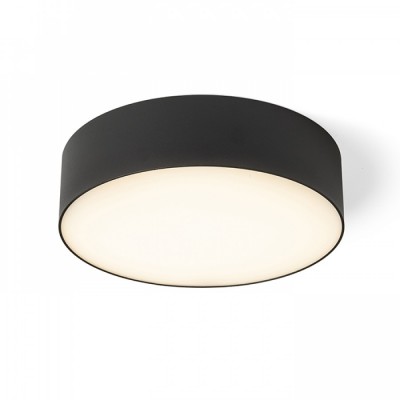 CORIANA R LED 22W Stropní, přisazené svítidlo, těleso kov, černá, difuzor plast opál, LED 22W, 1600lm, přepín CCT teplá 3000K/neutrální 4000K/denní 6000K, stmívatelné TRIAC, 230V, Ra80, IP20, rozměry d=220mm, h=58mm