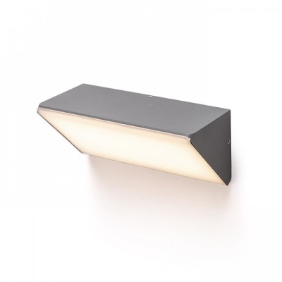 NETENIO LED IP65 Nástěnné venkovní svítidlo, těleso kov, povrch černá antracit, difuzor plast akryl opál, LED 21W, 1200lm, teplá 3000K, 230V, IP65, tř.1, rozměry 98x98x220mm