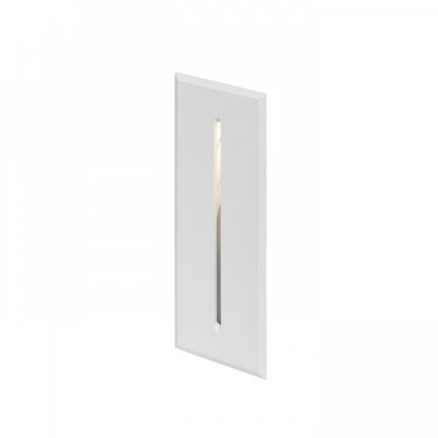 BUREN Venkovní vestavné svítidlo do stěny, těleso hliník, povrch bílá/černá antracit, LED 3W, teplá 3000K, Ra80, 230V, IP54, vč. montážního boxusvítí dolů
