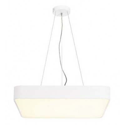 VALLADOLID Závěsné nebo přisazené svítidlo, těleso hliník, povrch bílá, difuzor plast bílá, LED 39W, 3300lm, teplá 3000K, stmívatelné, 230V, IP20, tř.1, Ra80, rozměry 600x600mm, h=125mm.