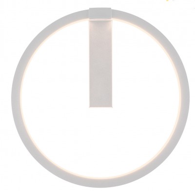 SALAMANCA Nástěnné svítidlo, těleso hliník a ocel, povrch bílá mat, difuzor plast opál, LED 14W, 770lm, CCT teplá 3000K, neutr 4000K, stmívatelné DALI, 230V, IP20, tř.1, d=400mm.