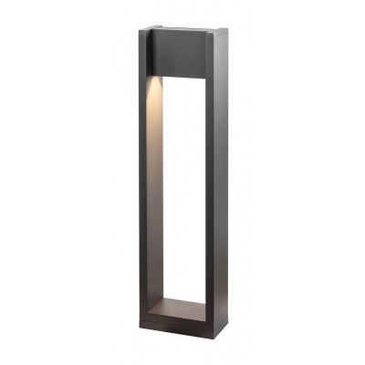 GETXO Sloupkové svítidlo, nastavitelný sklon svícení +-90°, těleso hliník, povrch černá antracit mat, difuzor sklo, LED 18W, 1550lm, teplá 3000K, 230V, IP65, rozměry 230x900x120mm.