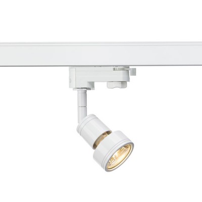 LYRA 1x50W GU10 Bodové svítidlo, těleso hliník, povrch bílá, pro žárovku 50W, GU10 ES50, 230V, IP20, d=50mm, l=100mm, vč 3f adapttéru kompatibilní NORDIC ALUMINIUM, nebo EUTRAC