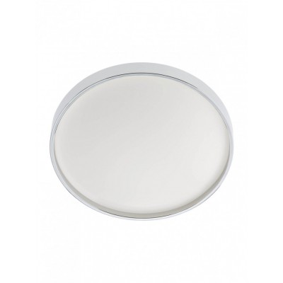 POLICAN, LED 18W, 24W, IP44 Stropní přisazené svítidlo, těleso kov, povrch bílá a chrom, difuzor plast opál, LED 18W/1690lm, 24W/2250lm, neutrální 4000K, 230V, Ra80, do koupelny IP44, tř.1, rozměry dle typu.