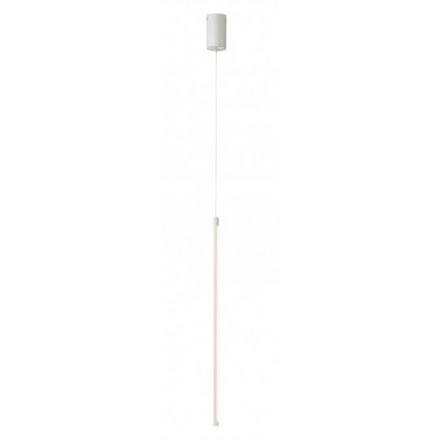 MIRKA HL 9W Závěsné svítidlo, těleso hliník, povrch bílá, dif plast opál, LED 9W, 1061lm, teplá 3000K, Ra80, 230V, IP20, tř.2, rozměry d=17mm, h=630mm, vč závěs kabelu l=1930mm, lze zkr.