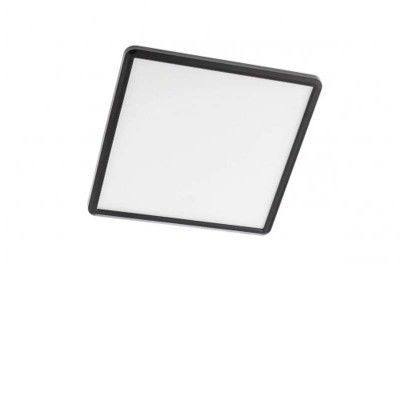 SYLVICO SQ 24W, IP54, CCT Stropní svítidlo, plast černá mat, dif plast opál, LED 24W, CCT VYPÍNAČEM přepínatelná teplota teplá 3000K/ neutr/denní 6500K, 1900lm, 230V, IP54, tř.2, rozměry 294x294x23mm, svítí nahoru/dolů.