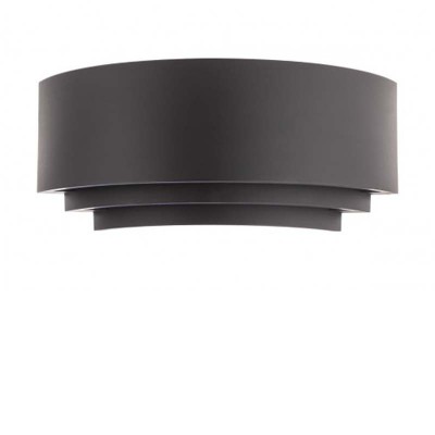 PALUDO 1x28W, E14 Nástěnné svítidlo, těleso plast černá mat, difuzor plast opál, pro žárovku 1x28W, E14, 230V, IP20, tř.2. rozměry 252x106x85mm.