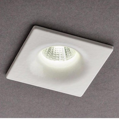 SALI SQUARE LED 1x3W Vestavné stropní bodové svítidlo, těleso hliník, povrch bílá mat, difuzor polykarbonát, LED 1x3W, 162lm, neutrální 4000K, 230V, IP20, tř.1, rozměry 48x36x42mm