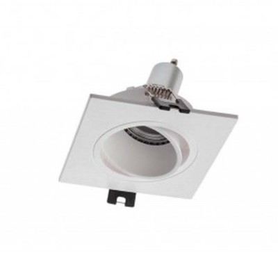 PRAECO 1x50W, GU10 Vestavné svítidlo bodové, výklopné, těleso plast bílá, pro žárovku 1x50W, GU10, 230V, IP20, tř.2, rozměry 93x93mm.