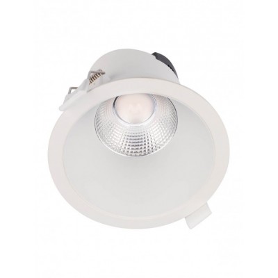 CHURKY BI 9W Stropní podhledové bodové svítidlo, těleso hliník, povrch bílá, LED 9W, 1010lm, teplá 3000K, vyzař. úhel 40°, Ra80, 230V, IP20, tř.2, rozměry d=103mm, h=91mm.