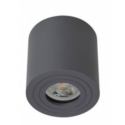 KOPLIK R, 35W, GU10, IP65 Stropní venkovní bodové svítidlo, těleso hliník, povrch tmavě šedá, pro žárovku 1x35W, GU10, 230V, IP65, tř.1, rozměry d=90mm, h=95mm.
