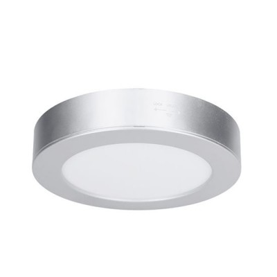 AALEN BI 18W CCT IP54 Stropní přisazené/podhledové svítidlo, kruhové, těleso plast stříbrná, difuzor plast opál, LED 18W, 1530lm, přepín. CCT  teplá 3000K-denní 6000K, vyzař úhel 160°, 230V, IP54, d=225mm, h=29mm.
