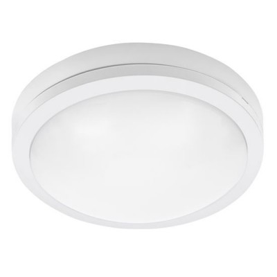 MASIN 20W, IP54 Stropní venkovní svítidlo, těleso plast bílá, difuzor plast opál, LED 20W, 1500lm, neutrální 4000K, Ra80, 230V, IP54, rozměry d=230mm, h=73mm.