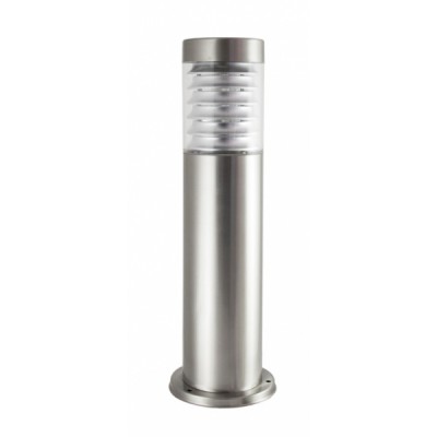 FUNNY S Sloupkové venkovní svítidlo, těleso nerez, povrch stříbrná, difuzor plast transparentní, pro žárovku 1x60W, E27, 230V, IP44, rozměry h=500mm, d=114mm