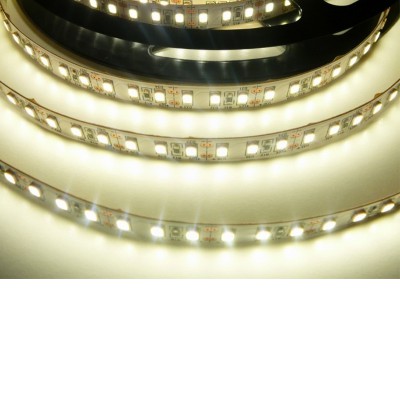 LED pásek 120LED/m, 20W/m, 24V LED pásek, těleso plast, povrch bílá, 120LED/m, 20W/m, neutrální 4500K, 2070lm/m, Ra80, dělení po 50mm, vyzař úhel 120°, 24V, rozměry w=10mm, l=5000mm, cena za 1m.
