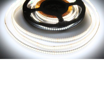 LED pásek 224LED/m, 22W/m, 24V LED pásek, těleso plast, povrch bílá, 224LED/m, 22W/m, denní 6000K, 3100lm/m, Ra80, dělení po 35,71mm, vyzař úhel 120°, 24V, rozměry w=10mm, l=5000mm, cena za 1m.
